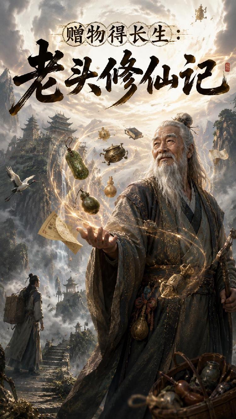 赠物得长生:老头修仙记封面